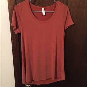 XXS Classic T LulaRoe burnt orange rayon